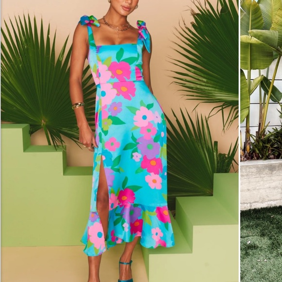 Show Me Your Mumu Garden Midi Dress - Picture 1 of 3